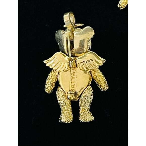 7 animal brooches and pendants 2 bears, 2 owls, elephant, butterfly and dolphins - Picture 4 of 8